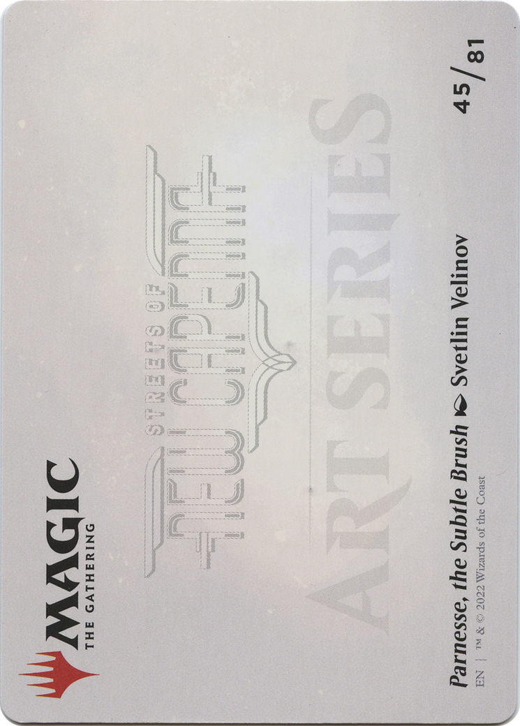 Parnesse, the Subtle Brush // Parnesse, the Subtle Brush  [New Capenna Art Series] (Borderless)