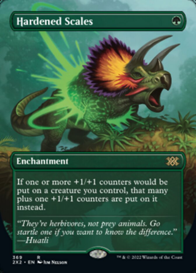 Hardened Scales (Borderless Alternate Art) [Double Masters 2022] Foil