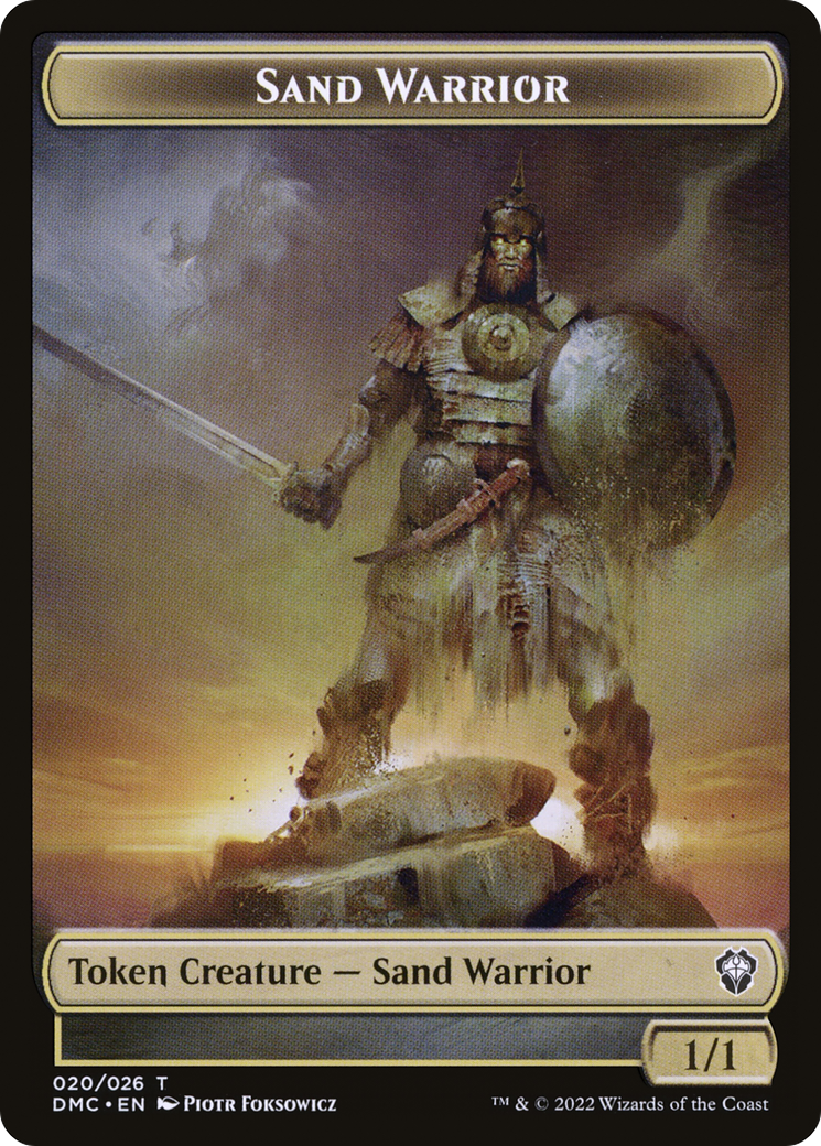 Sand Warrior  [Dominaria United Tokens] Foil