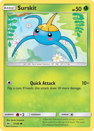 Surskit (7/149) [Sun & Moon: Base Set] Reverse Holofoil