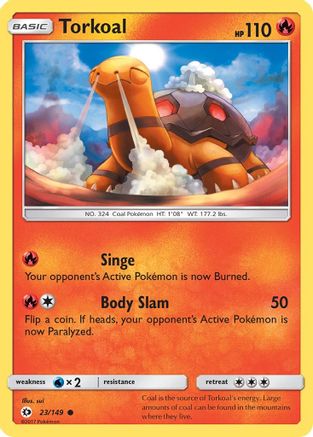 Torkoal (23/149) [Sun & Moon: Base Set] Reverse Holofoil