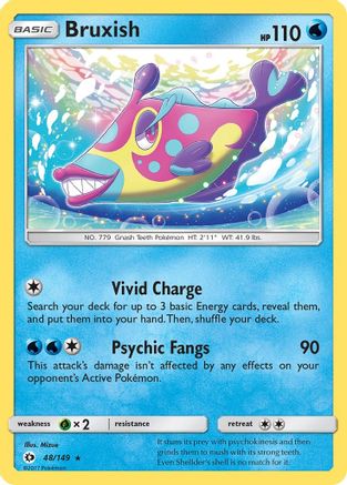Bruxish (48/149) [Sun & Moon: Base Set] Reverse Holofoil