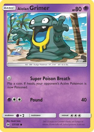 Alolan Grimer (57/149) [Sun & Moon: Base Set] Reverse Holofoil