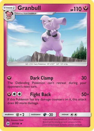 Granbull (91/149) [Sun & Moon: Base Set] Reverse Holofoil