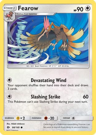 Fearow (98/149) [Sun & Moon: Base Set] Reverse Holofoil