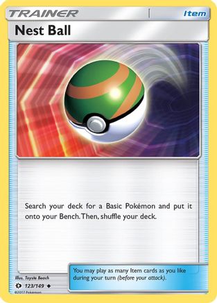 Nest Ball (123/149) [Sun & Moon: Base Set] Reverse Holofoil