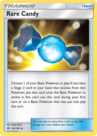 Rare Candy (129/149) [Sun & Moon: Base Set] Reverse Holofoil