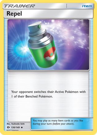 Repel (130/149) [Sun & Moon: Base Set] Reverse Holofoil