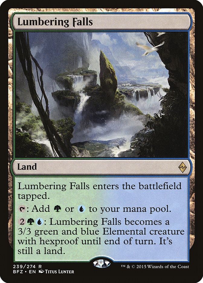 Lumbering Falls [Battle for Zendikar] Foil