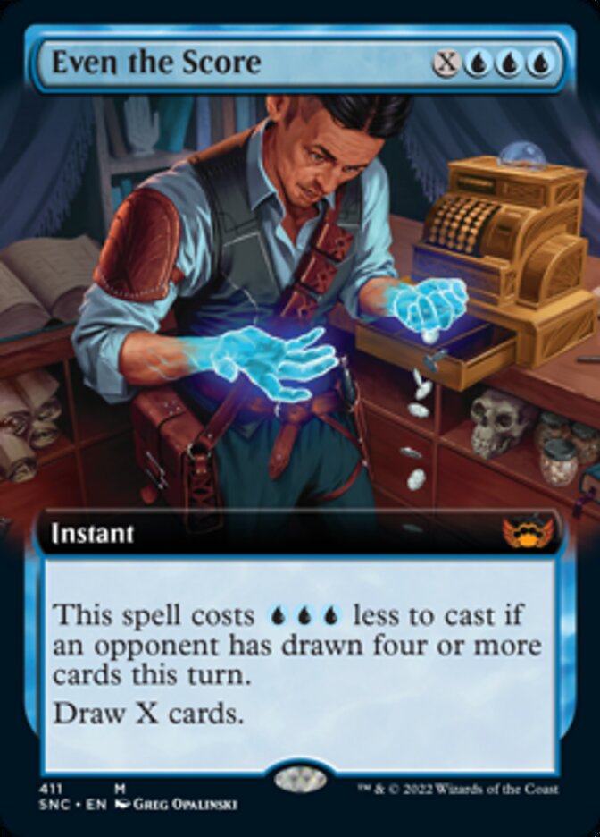 Even the Score (Extended Art) [Streets of New Capenna] Foil