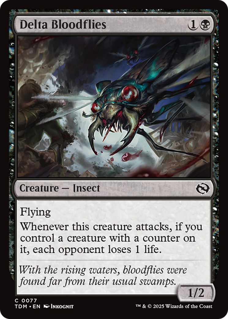 Delta Bloodflies [Tarkir: Dragonstorm] Foil