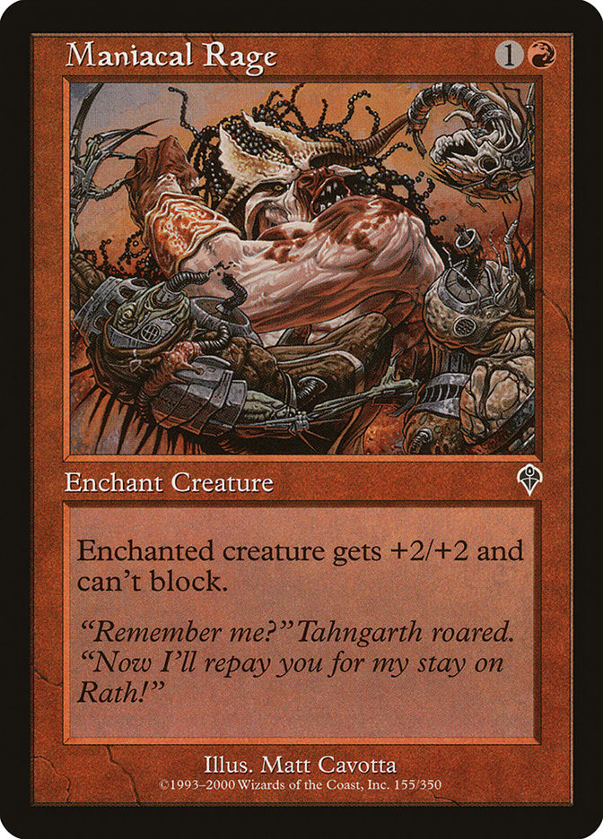 Maniacal Rage [Invasion] Foil