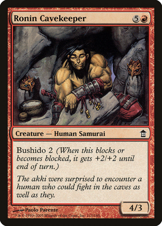 Ronin Cavekeeper [Saviors of Kamigawa] Foil