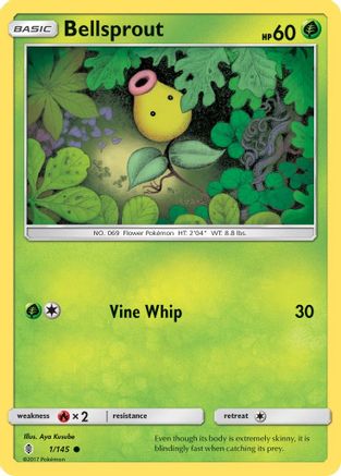 Bellsprout (1/145) [Sun & Moon: Guardians Rising] Reverse Holofoil