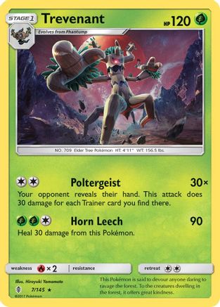 Trevenant (7/145) [Sun & Moon: Guardians Rising] Reverse Holofoil
