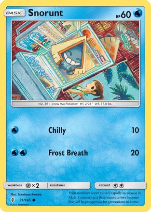 Snorunt (31/145) [Sun & Moon: Guardians Rising] Reverse Holofoil