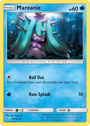 Mareanie (39/145) [Sun & Moon: Guardians Rising] Reverse Holofoil