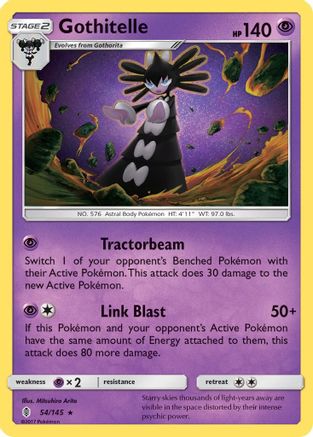 Gothitelle (54/145) [Sun & Moon: Guardians Rising] Reverse Holofoil