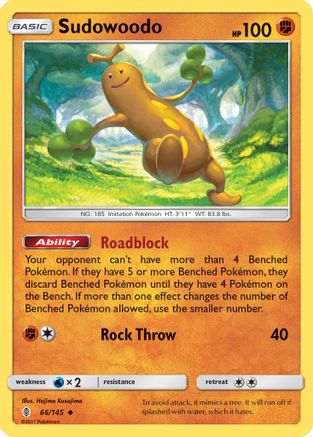 Sudowoodo (66/145) [Sun & Moon: Guardians Rising] Reverse Holofoil