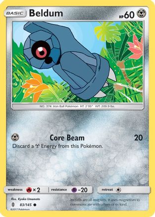 Beldum (83/145) [Sun & Moon: Guardians Rising] Reverse Holofoil