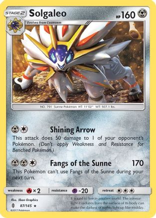 Solgaleo (87/145) [Sun & Moon: Guardians Rising] Reverse Holofoil
