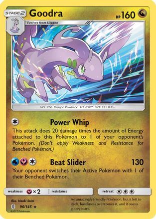 Goodra (96/145) [Sun & Moon: Guardians Rising] Reverse Holofoil