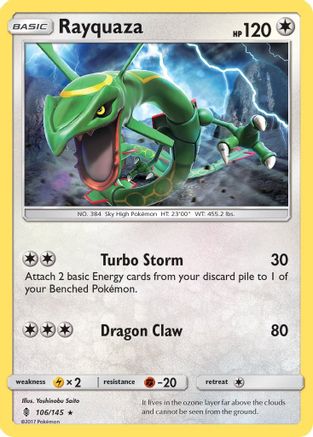 Rayquaza (106/145) [Sun & Moon: Guardians Rising] Reverse Holofoil