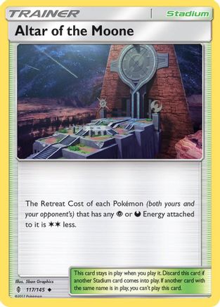 Altar of the Moone (117/145) [Sun & Moon: Guardians Rising] Reverse Holofoil