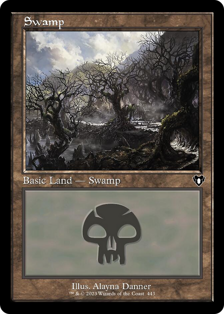 Swamp (443) (Retro) [Commander Masters] Foil
