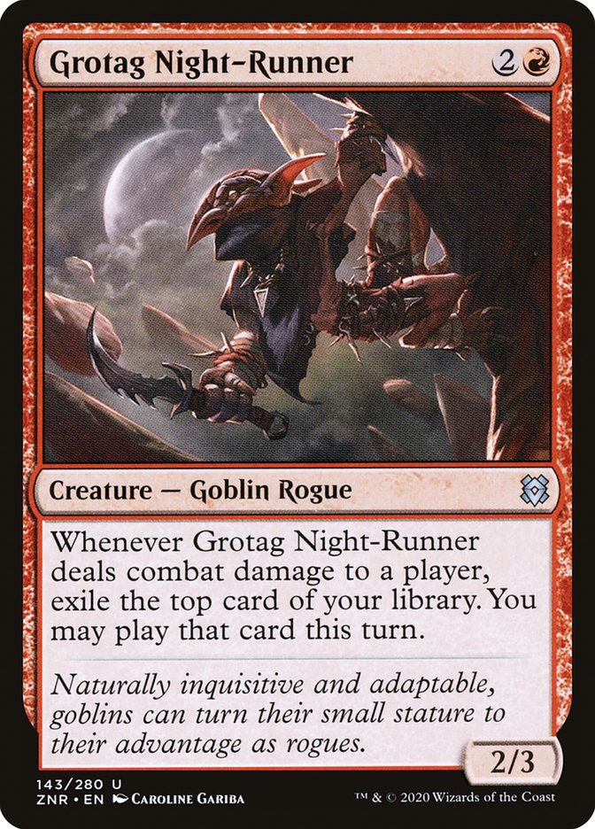 Grotag Night-Runner [Zendikar Rising] Foil