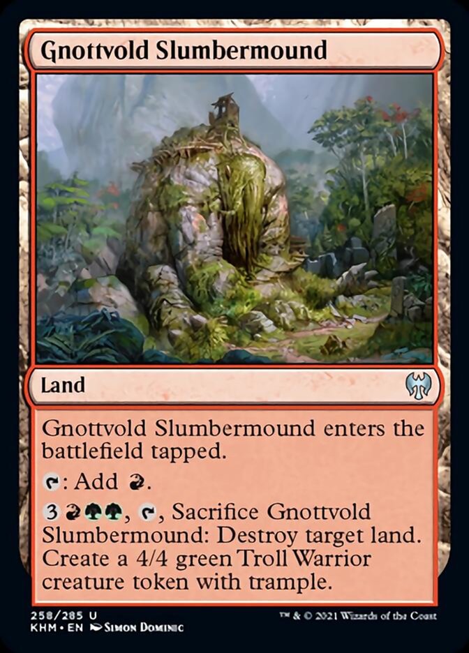Gnottvold Slumbermound [Kaldheim] Foil