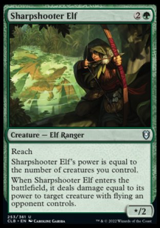 Sharpshooter Elf [Commander Legends: Battle for Baldur's Gate] Foil