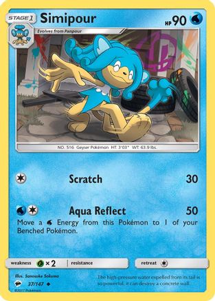 Simipour (37/147) [Sun & Moon: Burning Shadows] Reverse Holofoil