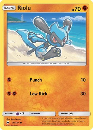 Riolu (70/147) [Sun & Moon: Burning Shadows] Reverse Holofoil