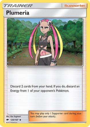 Plumeria (120/147) [Sun & Moon: Burning Shadows] Reverse Holofoil