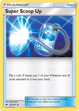 Super Scoop Up (124/147) [Sun & Moon: Burning Shadows] Reverse Holofoil