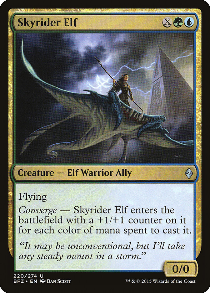 Skyrider Elf [Battle for Zendikar] Foil