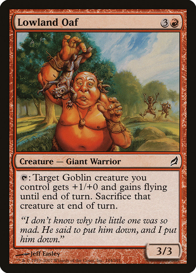 Lowland Oaf [Lorwyn] Foil