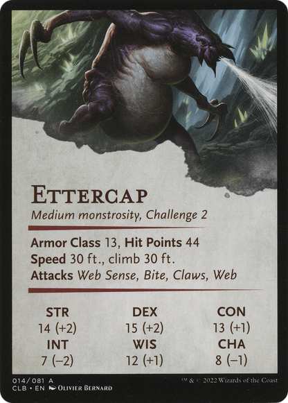 Ettercap // Ettercap  [Battle for Baldur's Gate Art Series] (Borderless) Foil