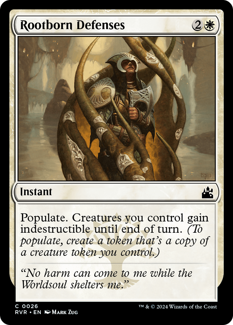 Rootborn Defenses [Ravnica Remastered] Foil