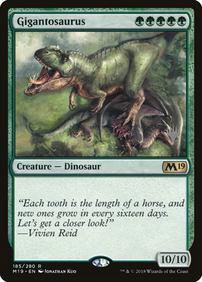 Gigantosaurus (Promo Pack) [Core Set 2019 Promos] Foil