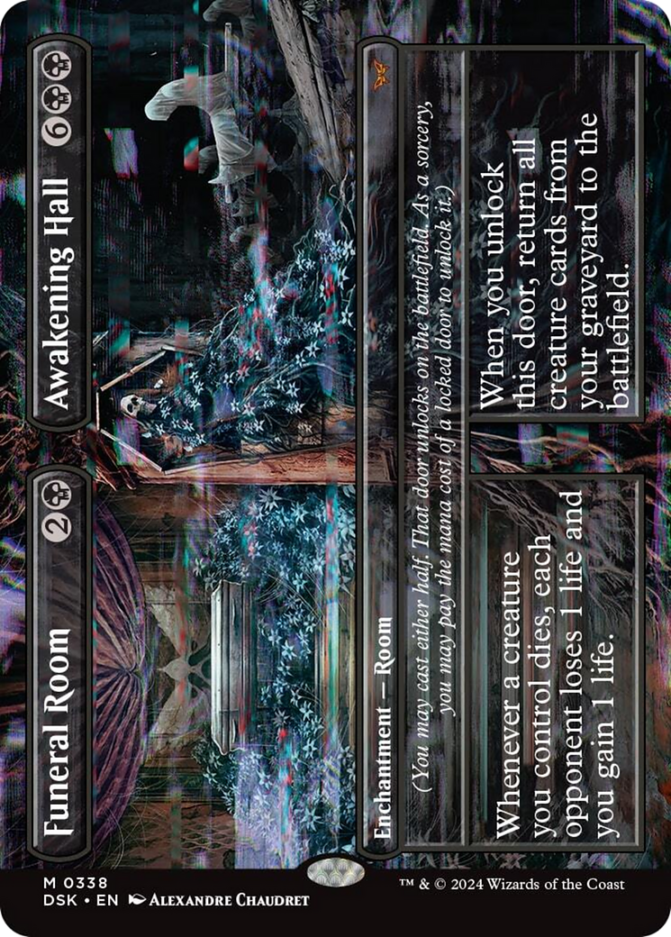 Funeral Room // Awakening Hall (Borderless) [Duskmourn: House of Horror] Foil
