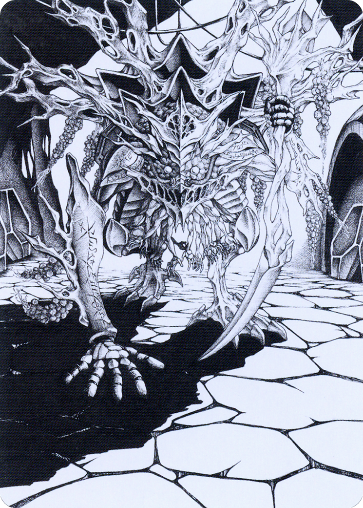 Thrun, Breaker of Silence // Thrun, Breaker of Silence  [Phyrexia: All Will Be One Art Series] (Borderless)