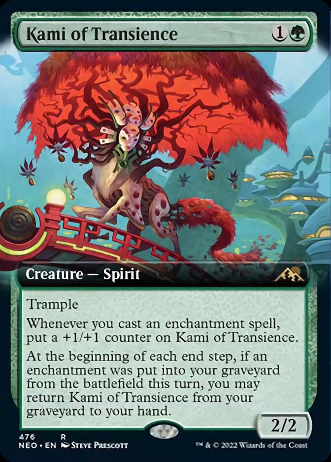 Kami of Transience (Extended Art) [Kamigawa: Neon Dynasty] Foil