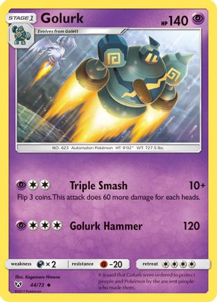 Golurk (44/73) [Sun & Moon: Shining Legends] Reverse Holofoil