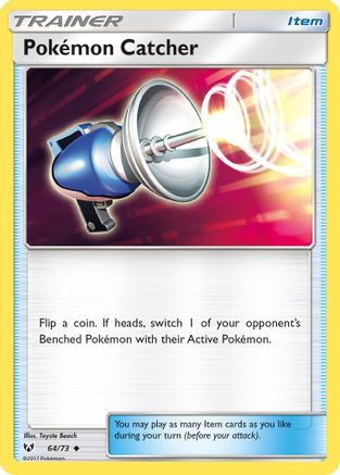 Pokemon Catcher (64/73) [Sun & Moon: Shining Legends] Reverse Holofoil