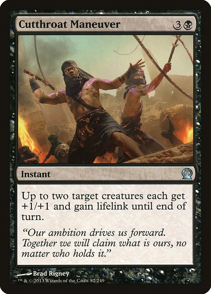 Cutthroat Maneuver [Theros] Foil