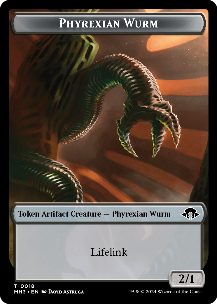 Phyrexian Wurm  [Modern Horizons 3 Tokens] Foil