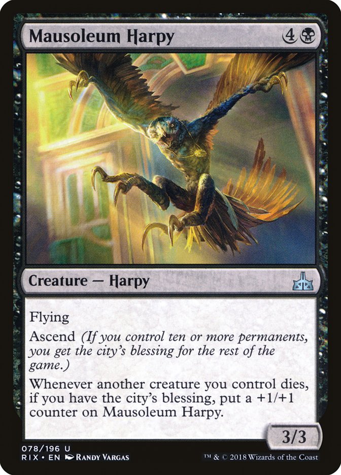 Mausoleum Harpy [Rivals of Ixalan] Foil