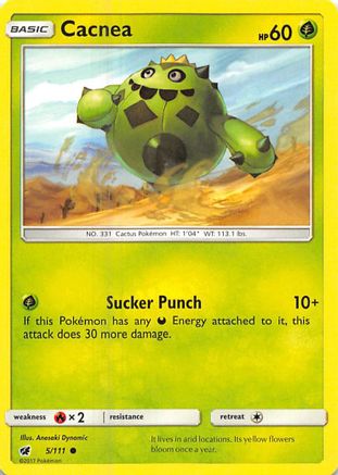 Cacnea (5/111) [Sun & Moon: Crimson Invasion] Reverse Holofoil